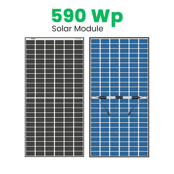 Loom Solar Panel β SHARK 590 Wp | N-Type TOPCon Bifacial 16BB (Pack of 2)