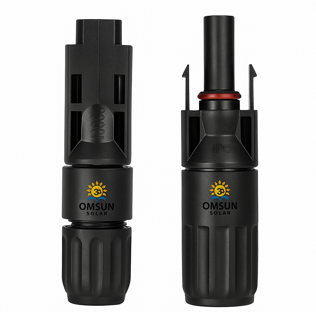 Om Sun Solar MC4 Solar Connector – Pack of 50 | IP67 Waterproof