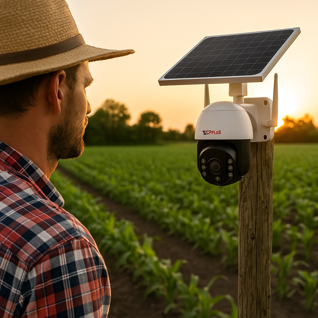 CP PLUS Solar 4G PT Camera 4MP | AI, Night Vision, Built-in Battery