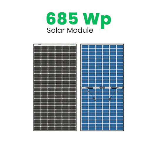Loom Solar Panel – SHARK 685Wp | N-Type Bifacial 12BB (Pack of 2)