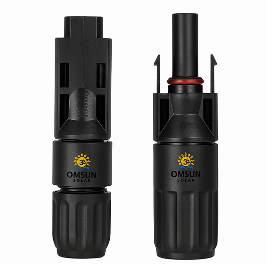 Om Sun Solar MC4 Solar Connector – Pack of 100 | IP67 Waterproof