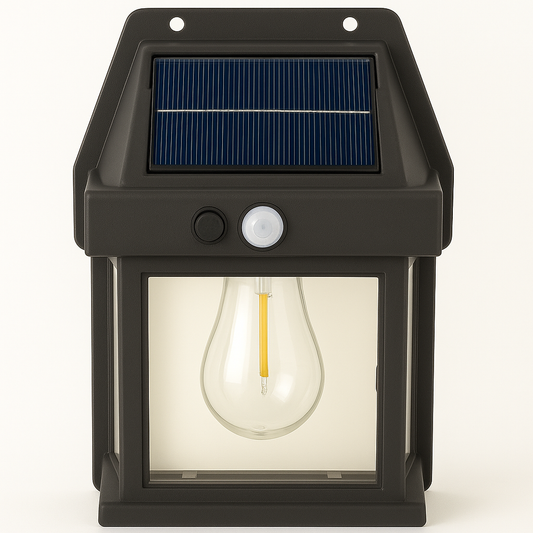 Solar LED Wall Light with Motion Sensor – Outdoor Waterproof Home Lighting Lamp