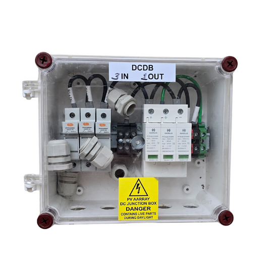Havells Solar DCDB 1000V – 4 IN / 1 OUT with MCB, SPD & Fuse