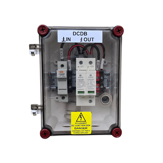 Havells Solar DCDB 600 V | 1‑In‑1‑Out DC Distribution Box with Fuse, SPD & MCB